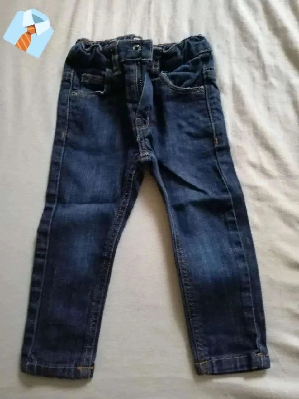 Kimbaloo Jean Bébé 24 mois Marine Bon état Denim confortable